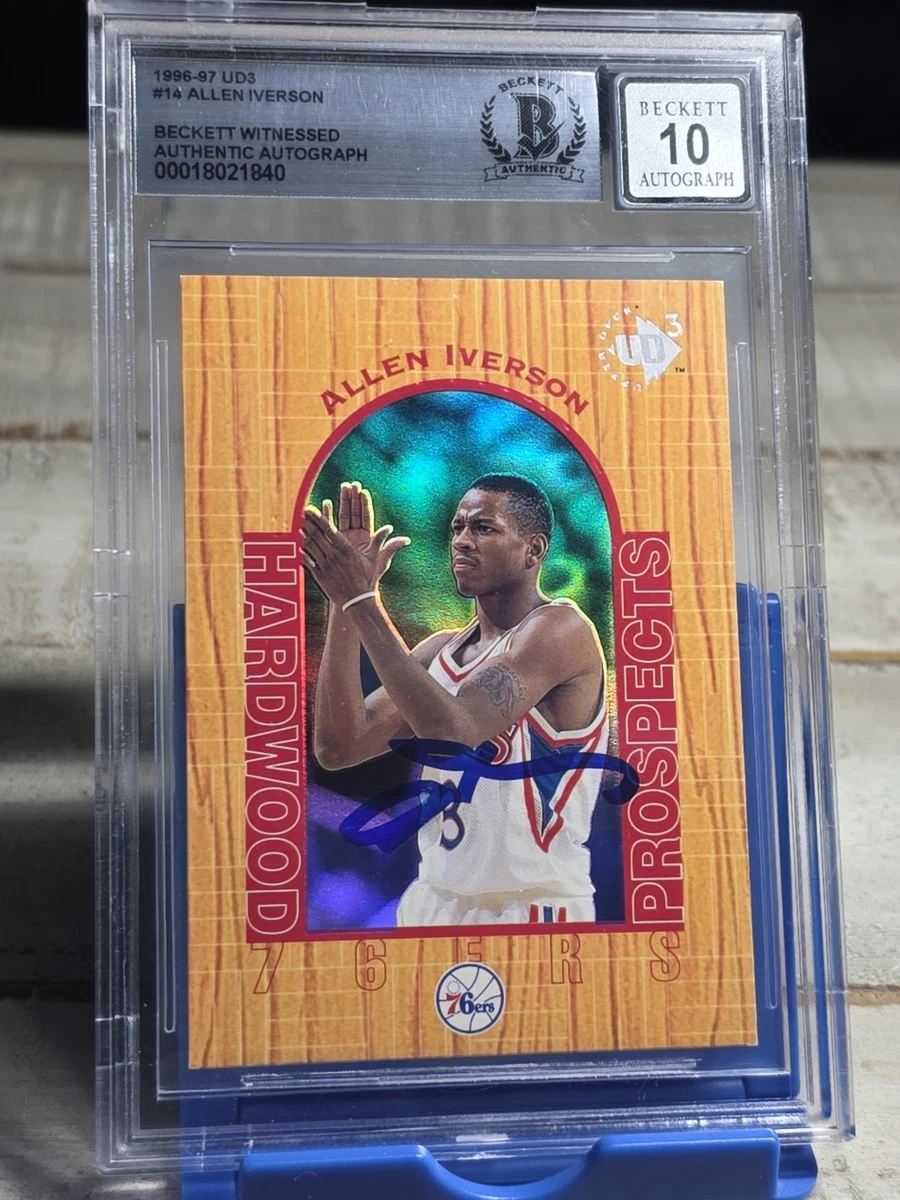 Allen Iverson Basketball Autographed Sports Trading Cards for sale