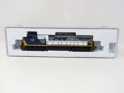 Atlas N 40005854 DCC LokSound CSX YN2 GE Dash 8-40CW Diesel Locomotive Train