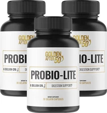 Golden After 50 Probio-Lite - for Gut Health and Digestion Support - Probioti...
