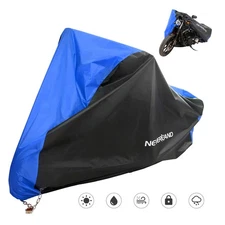 Motorcycle Cover Waterproof Heavy Duty for Winter Outside Storage L Snow Rain UV