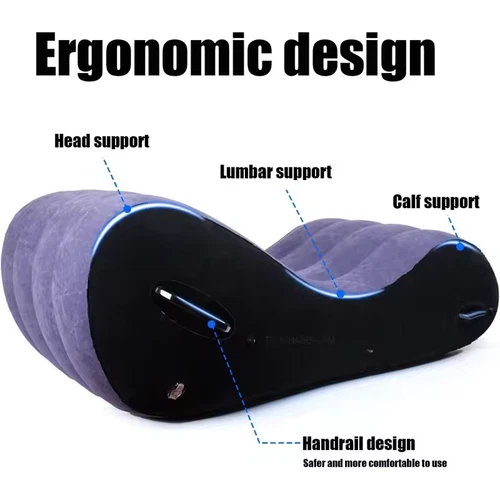 Erwachsene Sex Bett Aufblasbares Kissen Stuhl Sofa Möbel Manschetten Kissen für Paare - Bild 23 von 37