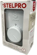 New Stelpro SWT1F Single Pole White Wall Thermostat (NIB)