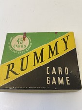 1950 Whitman Publishing No 3019 Made In USA Rummy Card Game Animals Kid Friendly