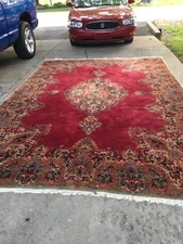 Vintage Karastan Kirman Medallion Rug 9X12 Old Tag