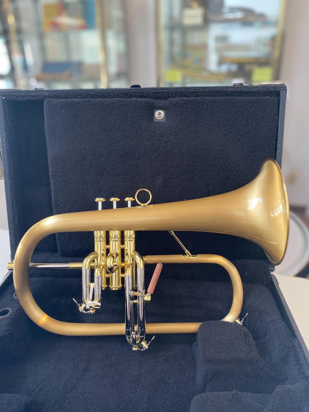 New Carol Brass CFL6200GSSBbSLB Flugelhorn, Satin Lacquer Bell eBay