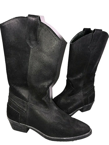DUKE + DEXTER Woolf Handmade Black Suede Leather Chelsea  display picture 2