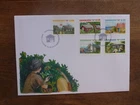 DENMARK 2017 SUMMER HOUSES SET 5 STAMPS FDC FIRST DAY COVER