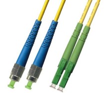 15M Singlemode Duplex Fiber Optic Cable 9/125 FC UPC LC APC Patch Cable Network