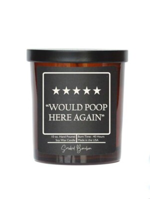 5 Star Funny Bathroom Candle ''Watermelon Splash'' Soy Wax Candle