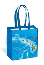 Hawaiian Eco Tote Shopping Bags Islands Map Hawaii Farms Market Aloha Gifts New
