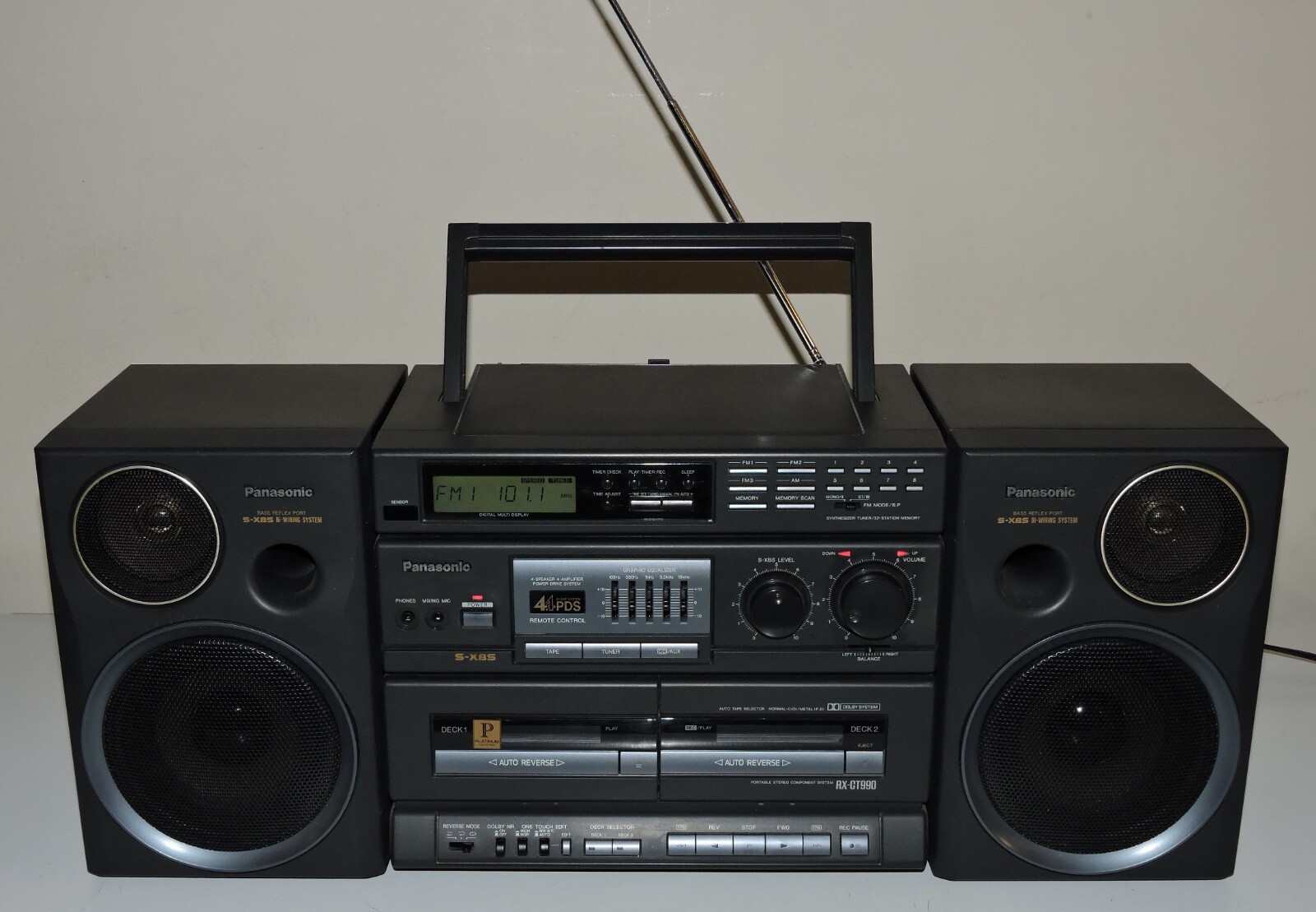 Panasonic RX-CT990 Boom Box AM/FM Stereo Cassette S-XBS Tested Works | eBay