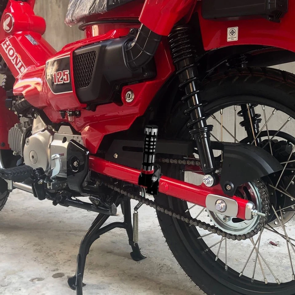 Reposapiés reposapiés plegables para Honda CT125 Trail 125 Hunter Cub Foto 3 de 4