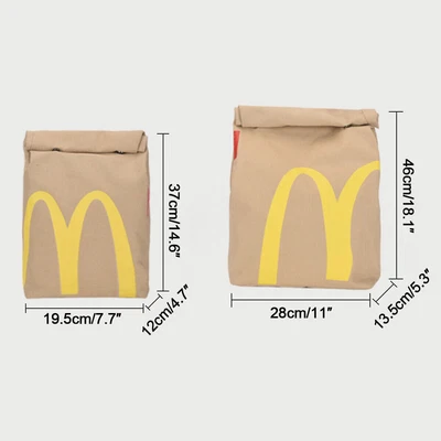 MARKENLOS McDonald's Rucksack Freizeitrucksack Mädchen Tragetasche Tasche EinkaufstascheFN