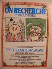 album PANINI MERLIN Les CRADOS N°1 Dos de Vignette Immage Back Garbage Pail Kids
