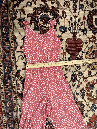 Little Girl Lily Bleu Floral One Piece Jumpsuit Size 8 - Picture 3 of 10