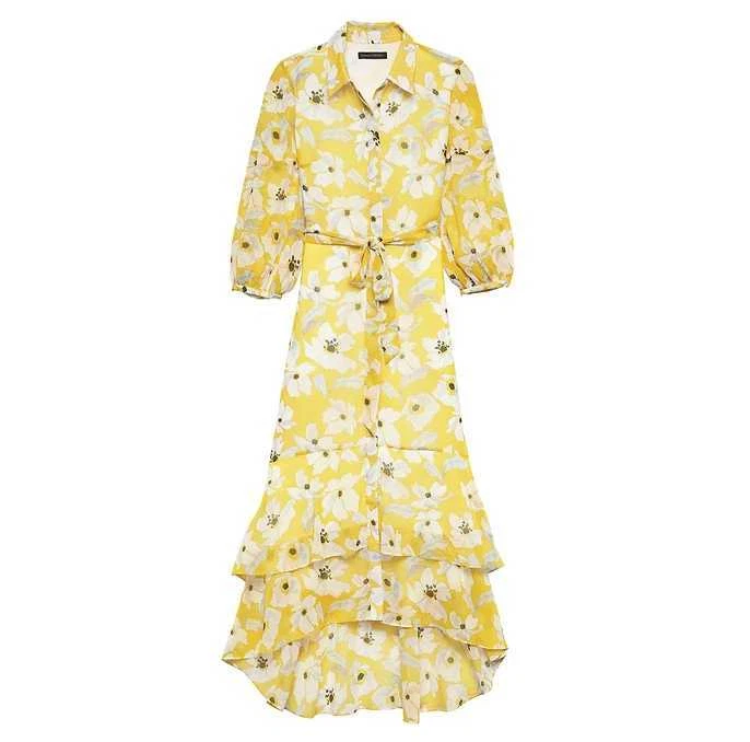 Banana republic clearance tiered maxi dress