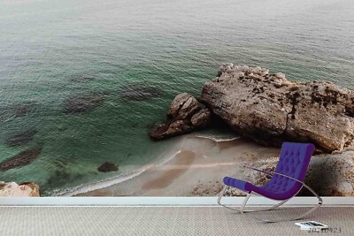 3D Rock Sea Beach Landscape Nature Wallpaper Wall Murals Removable Wallpaper