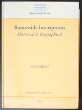 Ramesside Inscriptions: Historical & Biographical Volume II Egyptian HC Egypt
