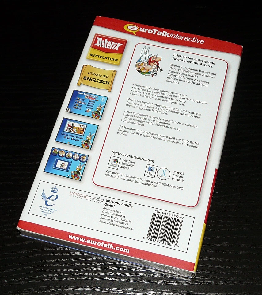Asterix - Lernen sie Englisch, Mittelstufe, 2 CD-ROMs, Mac und WIN, top Zustand! - Bild 2 von 3