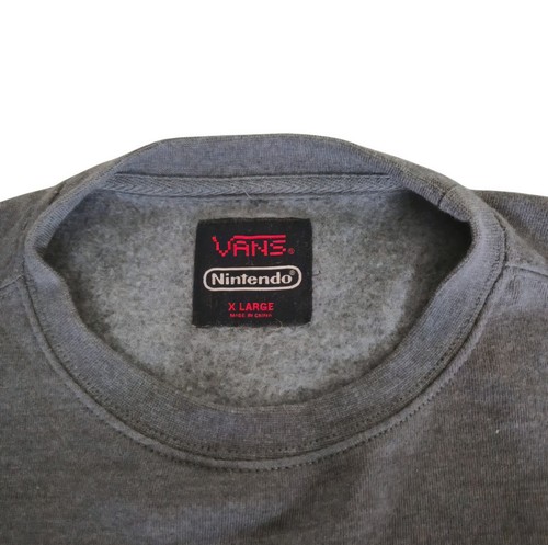Vans Boys Nintendo Collection Mario Pullover Sweater Charcoal Size XL. - Picture 6 of 6