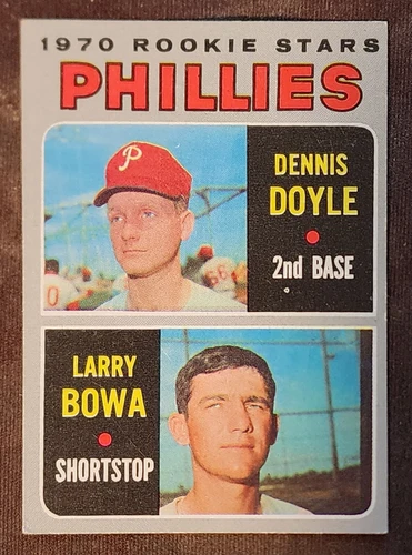1970 TOPPS #539 LARRY BOWA PHILLIES RC W Doyle Rookie Stars