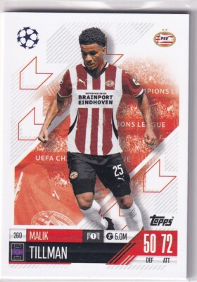 Topps Match Attax Champions League 24/25 Nr. 260 Malik Tillman