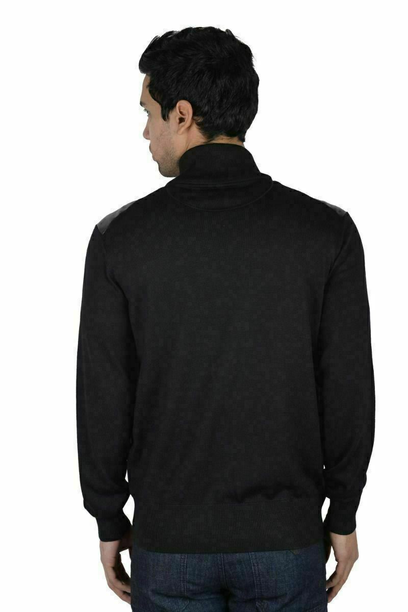 Prada Men's Black Full Zip Wool Leather Jacket US XS IT 44 Prada Men's Black Full Zip Wool Leather Jacket US XS IT 44