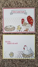 2 Stampin' Up! Cards, Chicken Wire, Welcome, Home