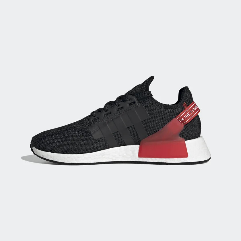 Adidas US 13 Mens Black White Red Blue Retro Rare Lifestyle NMD R1 V2 GY6162 NIB thumbnail 18