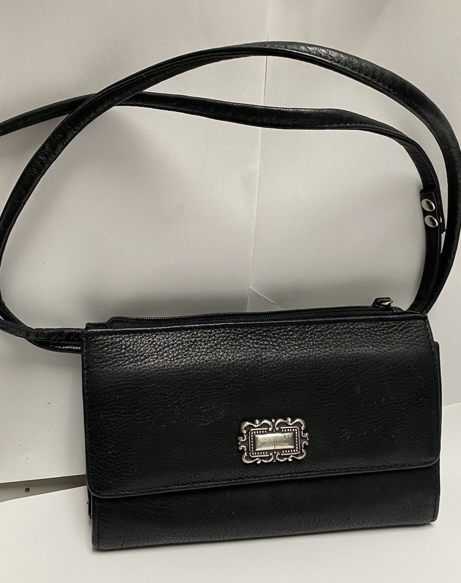 Fossil Genuine Leather Crossbody Shoulder Clutch Wallet Purse