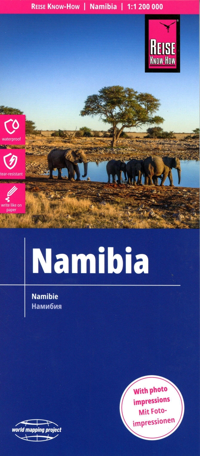 Reise Know-how Landkarte Namibia 1 : 1.200.000 | Rump | (land-)karte |