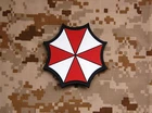 PVC Rubber Morale Resident Evil Umbrella Corporation Patch Hook Backing