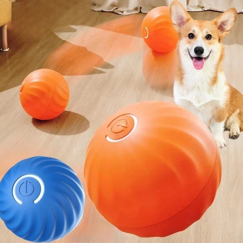 Smart Dog Toy Ball USB Electronic Interactive Pet Toy Automatic Moving Bouncing