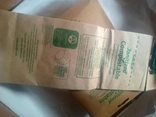 Janitized  Compostable  Premium Replacement Commercial Vacuum 5 Bags In Package 