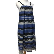 Asos Dress Womens 6 Shift Striped Black Blue White