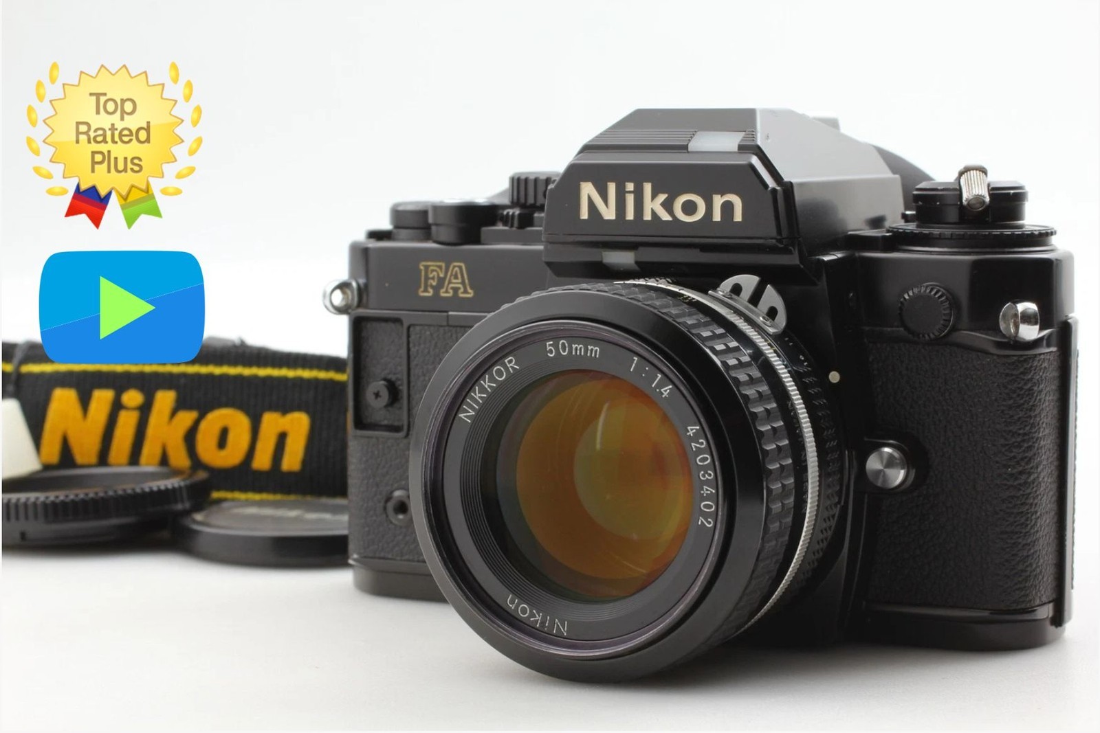[N MINT] Nikon FA 35mm Film Camera Ai Nikkor 50mm F/1.4 Lens w/ Strap from JAPAN