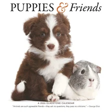 Carousel Calendars,  Puppies And Friends 2026 Wall Calendar by Gladstone Media,