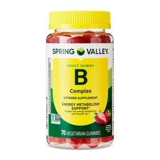Spring Valley Vitamin B Complex Vegetarian Gummies Strawberry Flavor 70 Count