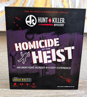 Homicide at the Heist - Hunt a Killer - Mystery Crime Game New Open Box