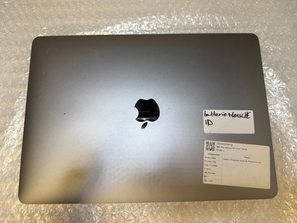 Apple MacBook Pro 13" 2016 · i7 · 16GB · 512GB, photo 2 sur 3