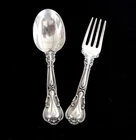 Chantilly By Gorham Sterling Silver Baby Fork/Spoon 4 1/2" Set