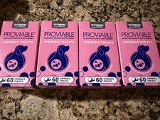 LOT 60 X 4 Proviable DC Chewable Tablets for Dogs 4 Boxes Ex dates 6-27/10-27