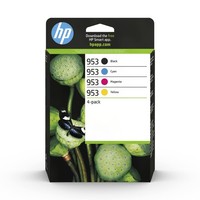 Hp 6ZC69AE 953 Original Ink Cartridges, Black/Cyan/Magenta/Yellow, Multipack Bla