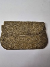 Vintage RICHERE Beaded Evening Bag Clutch 1960's Japan Made By Hand
