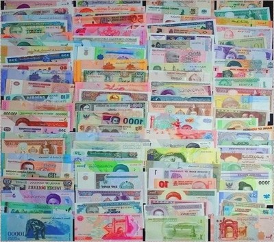 100 unterschiedliche bankfrische Weltbanknoten  100PCs..  