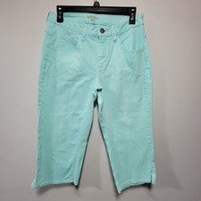 Riders By Lee Capri Jeans Womens Size 8M Aqua Light Blue