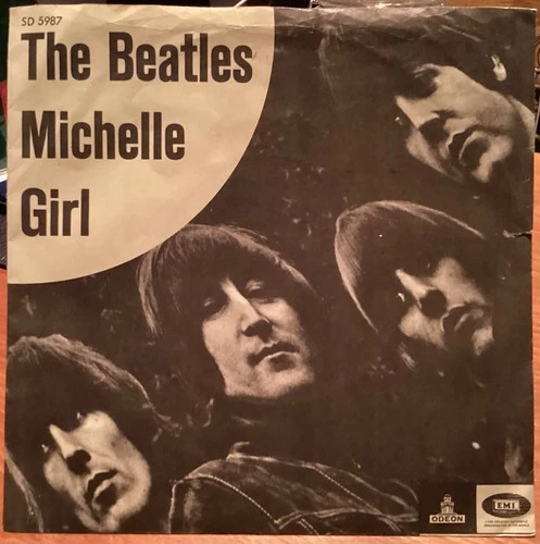 The Beatles Michelle/Girl Odeon SD 5987 Denmark 7” 45 rpm 1966 picture sleeve PS