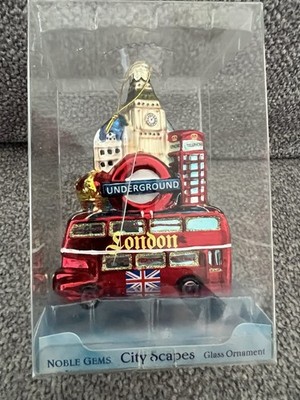 Kurt S. Adler Noble Gems London Cityscapes Christbaumschmuck Glas OVP NEU