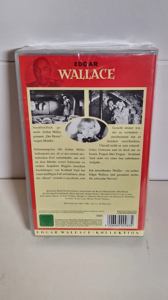 Edgar Wallace "Der Hexer" VHS NEU & OVP RARITÄT - Bild 2 von 2
