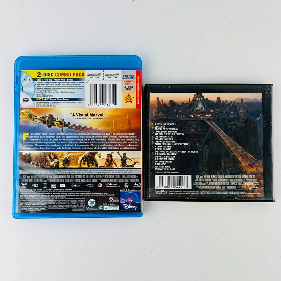 John Carter Blu-ray & Bonus Soundtrack CD Foto 3 de 3